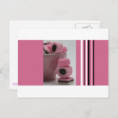 roze zoetigheid briefkaart (Voorkant / Achterkant)