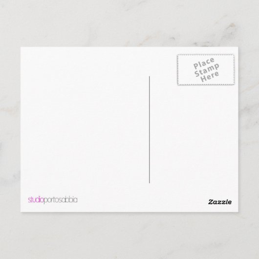 roze zoetigheid briefkaart (Achterkant)