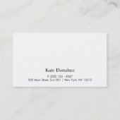 Roze zogende Lips 6 Punch Customer Loyalty Card (Achterkant)