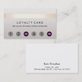 Roze zogende Lips 6 Punch Customer Loyalty Card (Voorkant / Achterkant)