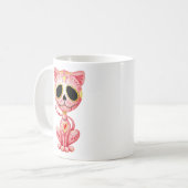 Roze Zombie Sugar Kitten Koffiemok (Voorkant links)