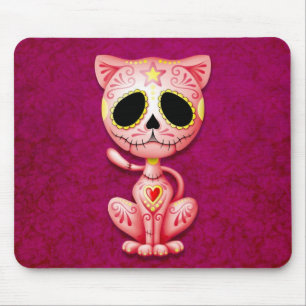 Roze Zombie Sugar Kitten Muismat