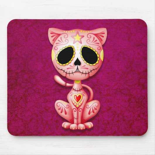 Roze Zombie Sugar Kitten Muismat (Voorkant)