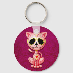 Roze Zombie Sugar Kitten Sleutelhanger