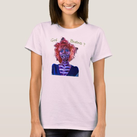 roze Zombie T-shirt (Voorkant)