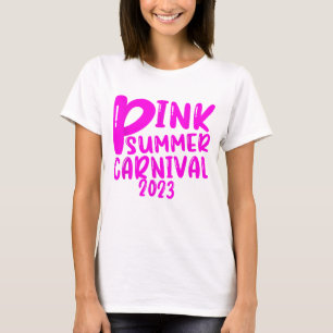 Roze Zomer Carnaval 2023 T-shirt