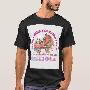 Roze Zomer Carnaval Tour 2024 nooit zal gaan niet T-shirt