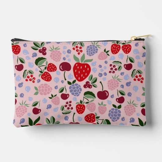 Roze Zomer Fruit Bessen Bruidsmeisje Persoonlijk Etui (Achterkant)