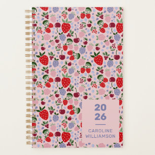 Roze Zomer Fruit Bessen Bruidsmeisje Persoonlijk Planner