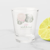 Roze Zomer Glamour | Bachelorette  Shot Glas (Achterkant)