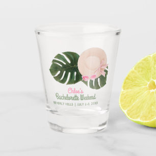 Roze Zomer Glamour Bachelorette Shot Glas