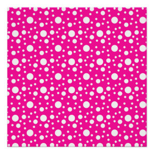 Roze Zomer Polka Dots Perfect Poster