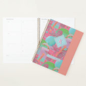 Roze Zomer Vaporwave Zonsondergang en Palmbomen Planner (Display)