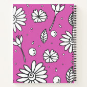 Roze Zomerbloem Notitieboek (Achterkant)
