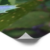 Roze zomerbloem poster (Hoek)