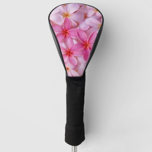  roze zomerbloemen golfheadcover (Voorkant)