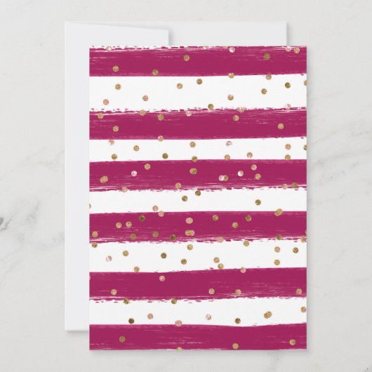 Roze Zomerbloemen Lijst 50ste Verjaardag Kaart (Achterkant)