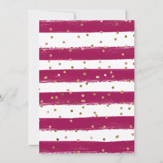 Roze Zomerbloemen Lijst Verjaardag Bedankkaart (Achterkant)