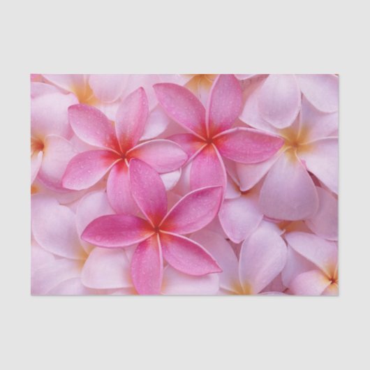 roze zomerbloemen tissuepapier (Voorkant)