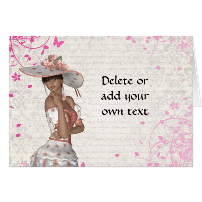 Roze zomermeisje (Voorkant Horizontaal)