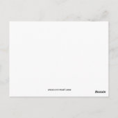 Roze zomermeisje briefkaart (Achterkant)