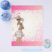Roze zomermeisje flyer (Enkel)