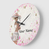 Roze zomermeisje grote klok (Hoek)