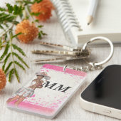 Roze zomermeisje sleutelhanger (Voorkant Rechts)