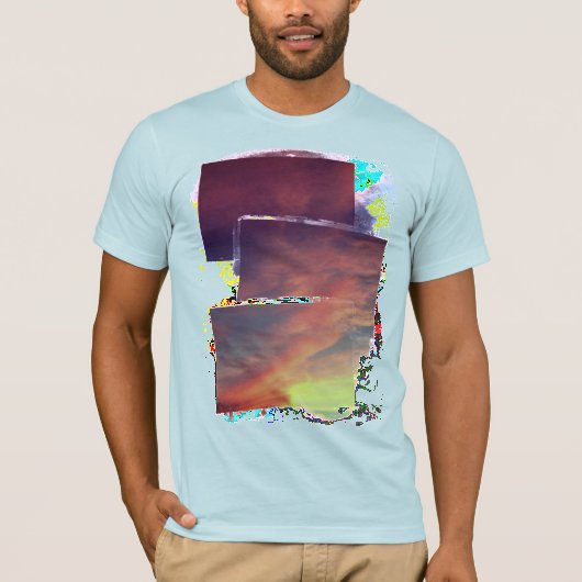 Roze zomerse hemel t-shirt (Voorkant)