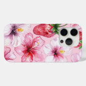 Roze zomerse sfeer Case-Mate iPhone case (Achterkant (horizontaal))