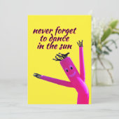 Roze Zon Danser  Kaart (Staand voorkant)