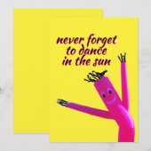 Roze Zon Danser  Kaart (Voorkant / Achterkant)