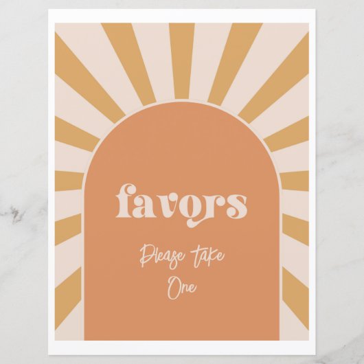 Roze zon gunsten teken (Voorkant)