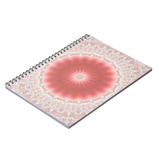 Roze Zon Schrijfblok Notitieboek (Linkerzijde)