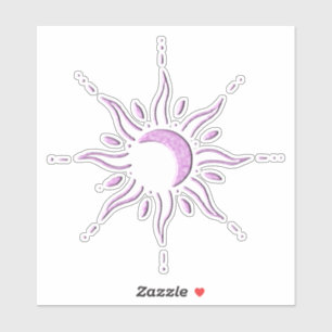 Roze Zon  Sticker