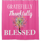 Roze zonder dop douchegordijn (Voorkant)