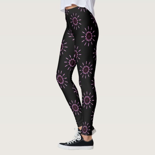roze zonlicht zwart leggings (Links)