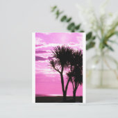 roze zonnebank briefkaart (Staand voorkant)