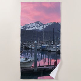 Roze zonnebank Harbour 1 - Bloeddoek Strandlaken