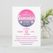 roze zonnebank kaart (Staand voorkant)