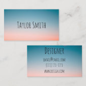 roze zonnebank visitekaartje (Voorkant / Achterkant)