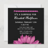 Roze zonnebloem 70e Surprise Birthday Sjabloon Kaart (Achterkant)