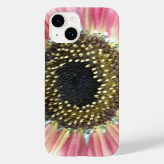 roze zonnebloem Case-Mate iPhone case (Achterkant)