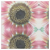 - roze zonnebloem - gepatterde weefsels stof (Close Up)