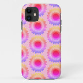 Roze Zonnebloem iPhone / iPad case (Achterkant)