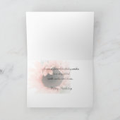 Roze zonnebloem kaart (Binnen)