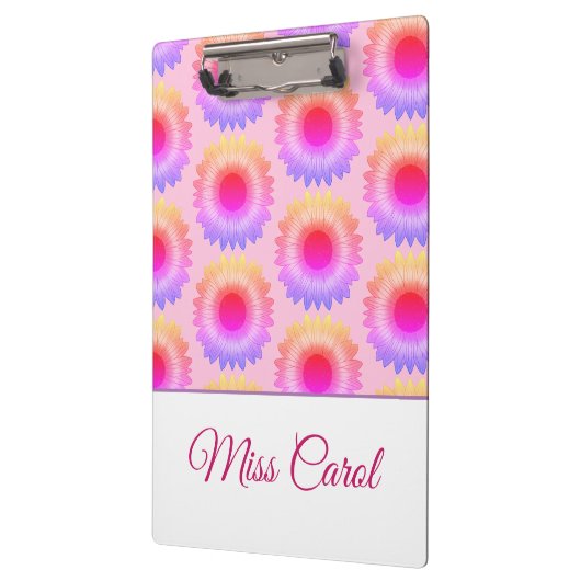 Roze Zonnebloem Klembord (Links)