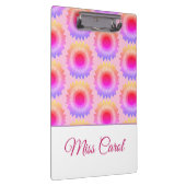 Roze Zonnebloem Klembord (Rechts)