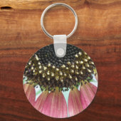 Roze zonnebloem sleutelhanger (Voorkant)