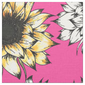 Roze Zonnebloem stof (Close Up)